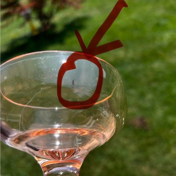 Vintage Set up PINK DEPRESSION GLASS ICE BUCKET 2 coupe glasses/shot glass - Picture 4 of 15